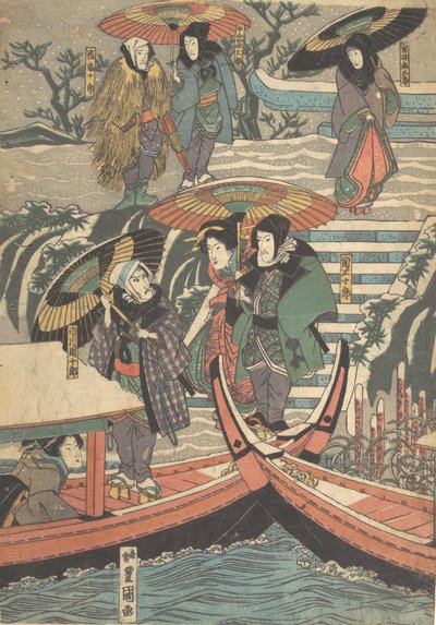 Tryck, 1800-talet., 1800-talet. av Utagawa Kunisada