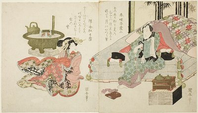 Ett par i sovrummet av Utagawa Kuniyasu
