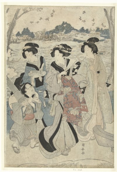 Utflykt längs Sumida av Utagawa Kuniyasu