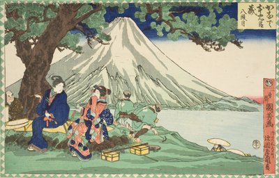 Åttonde akten: Resa av Utagawa Kuniyoshi