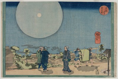New Yoshiwara (Shin Yoshiwara), från serien Famous Places in the Eastern Capital av Utagawa Kuniyoshi
