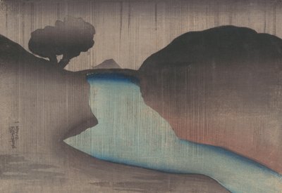 Ochanomizu in the Rain, mitten av 1800-talet. av Utagawa Kuniyoshi