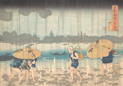 Mimaya-gashi-medlemmen Edo, 1830-44. av Utagawa Kuniyoshi