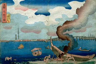 Bild på Mitsumata av Utagawa Kuniyoshi