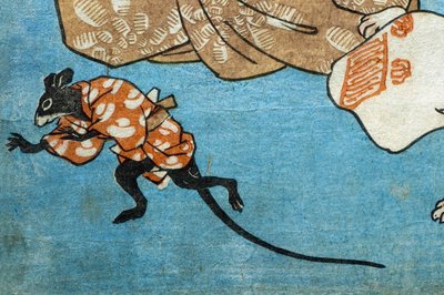Ordspråk illustrerade av katter (Tatoe zukushi no uchi), c.1852 av Utagawa Kuniyoshi