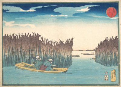 Tångsamlare i Omori, 1797-1861. av Utagawa Kuniyoshi