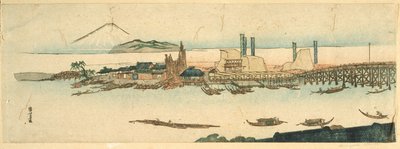 Scen vid Sumidafloden av Utagawa Kuniyoshi