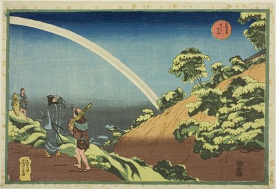 Surugadai, från serien "Famous Places in the Eastern Capital (Toto Meisho)" av Utagawa Kuniyoshi