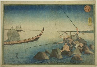 Teppozu, från serien "Famous Places in the Eastern Capital (Toto meisho)" av Utagawa Kuniyoshi