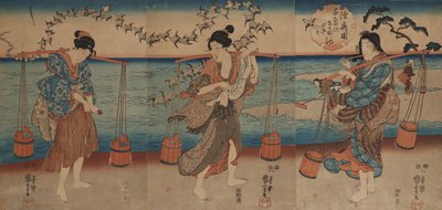 Plover Crystal River i Mutsu-provinsen av Utagawa Kuniyoshi