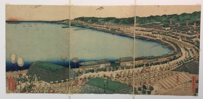 Daimyos processioner som passerar längs Tokaido av Utagawa Sadahide