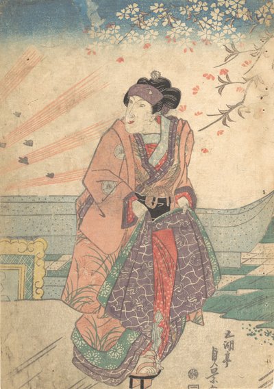 Tryck, 1800-talet. av Utagawa Sadakage