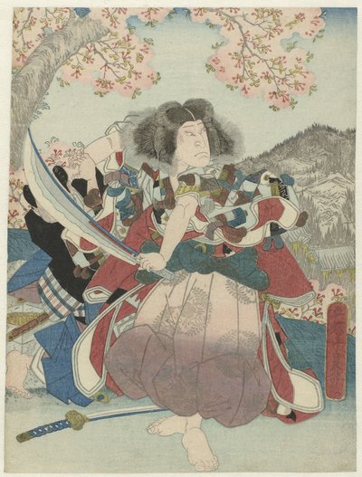 Nakamura Utaemon IV som Oniwakamaru i toneelstuk 