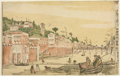 Fiske (Senadori no zu), från serien "Dutch Perspective Pictures (Oranda uki-e)" av Utagawa Toyoharu