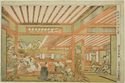 Underhållning för snötittande av Utagawa Toyoharu