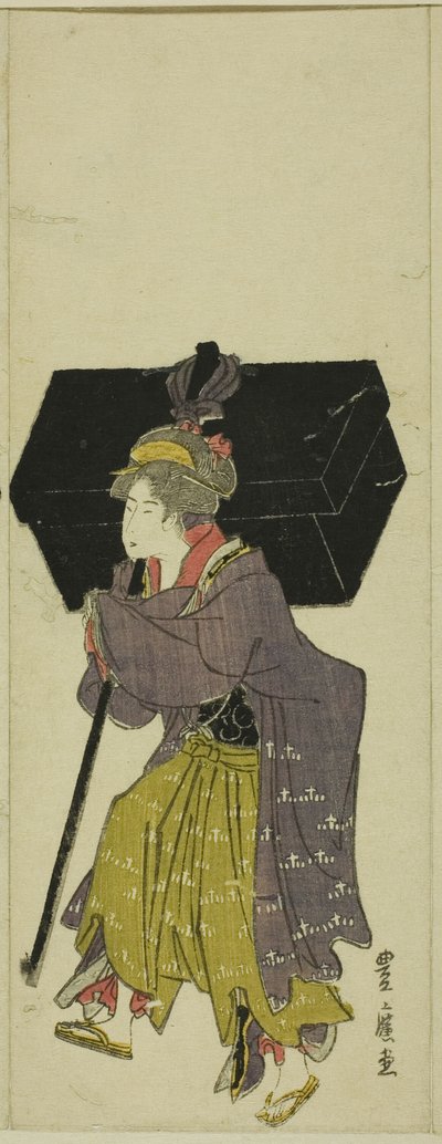 Parodi på en daimyo procession av Utagawa Toyohiro