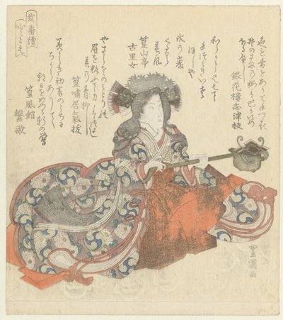 Tomoe Gozen Tomoe (titel på objekt) Een diptiek (serietitel) Nibantsuzuki (serietitel på objekt) av Utagawa Toyokuni (I)