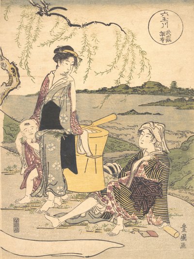 Chofus Tama River, va? 1789. av Utagawa Toyokuni I