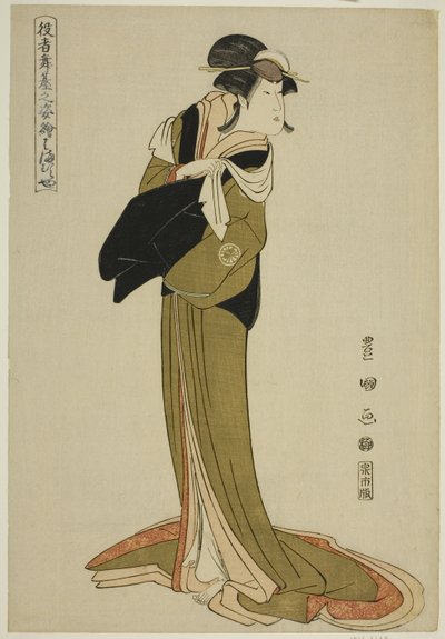 Hamamuraya: Segawa Kiku no Jyoi, från Teseries "Portrait of ac and rs on stage" av Utagawa Toyokuni I