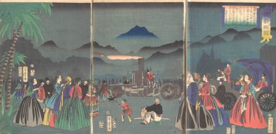 Frankrike furansukoku, 2:a månaden, 1865. av Utagawa Yoshitora