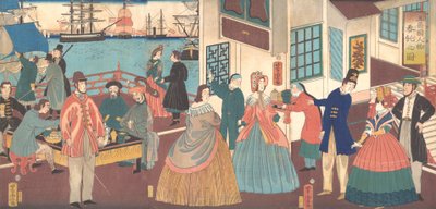 People of the Five Nations, 1861. av Utagawa Yoshitora