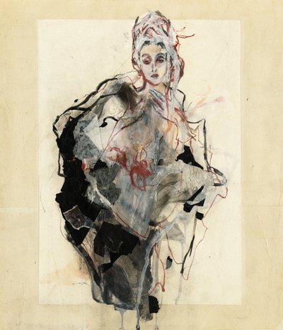 Elegant modeporträtt av Ute Rathmann