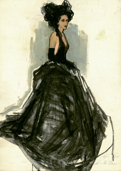 En elegant dam i svart av Ute Rathmann