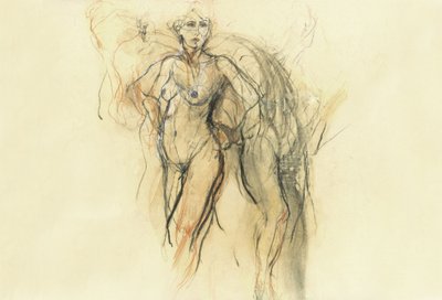 En uttrycksfull kvinnlig figur av Ute Rathmann