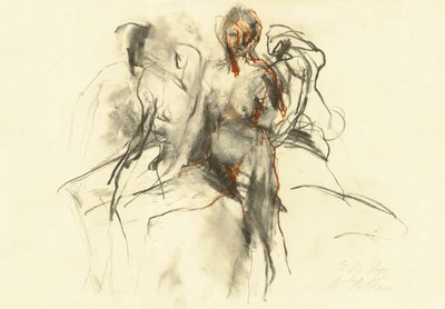 Uttrycksfull figurteckning av Ute Rathmann
