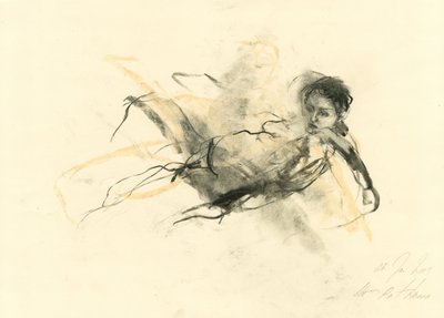 En elegant nakenskiss av Ute Rathmann