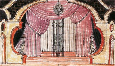 Scenografi för Cosi Fan Tutte av Wolfgang Amadeus Mozart av Vaclav Gottlieb