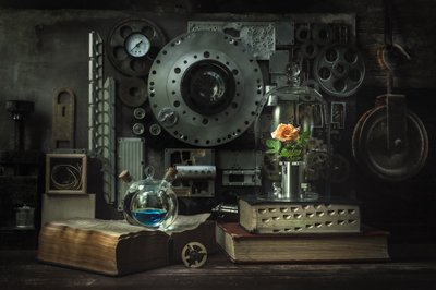Studie av en steampunkros av Vadim Kulinsky