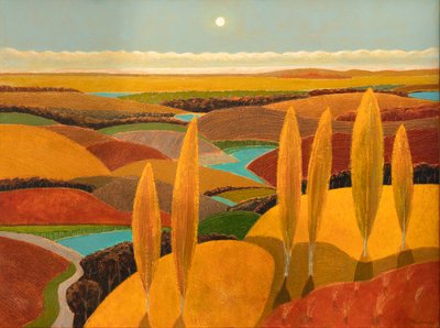 Poplar Hill In Dunes, 2023 (olja på duk) av Vadym Vaskovsky