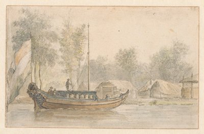 Utsikt över Willem III:s läger vid Bodegraven av Valentijn Klotz (manner of)