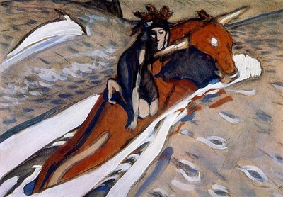 Bortförandet av Europa 1910 av Valentin Serov av Valentin Aleksandrovich Serov