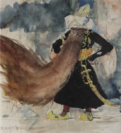 Chernomor. Kostymdesign för operan Ruslan och Lyudmila av M. Glinka av Valentin Aleksandrovich Serov