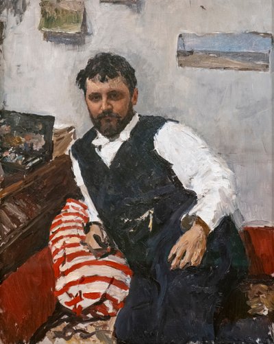 Porträtt av målaren Konstantin Korovin av Valentin Aleksandrovich Serov