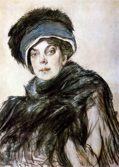 Porträtt av prinsessan Olga Orlova av Valentin Aleksandrovich Serov