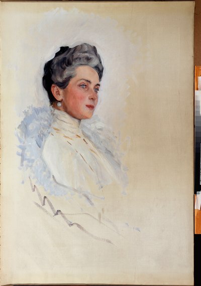 Porträtt av prinsessan Zenaide Youssoupoff av Valentin Aleksandrovich Serov
