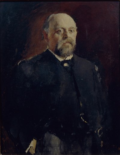 Porträtt av Sava Mamontov 1841-1918, 1890 av Valentin Aleksandrovich Serov