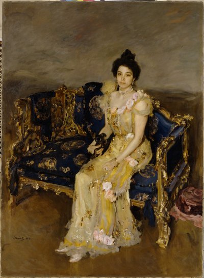 Porträtt av Sofia Botkina, 1899 av Valentin Aleksandrovich Serov