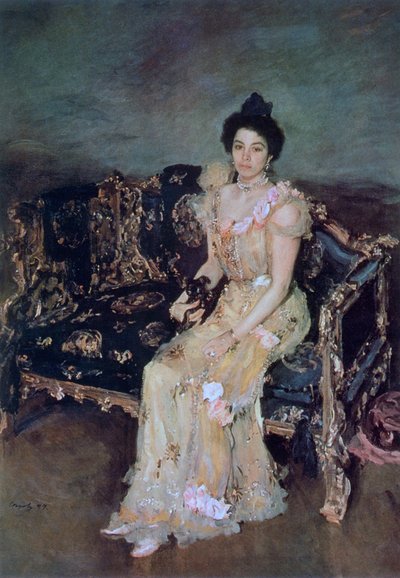 Porträtt av Sofia Mikhailovna Botkina, 1899. av Valentin Aleksandrovich Serov