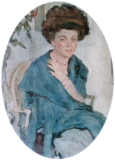 Porträtt OP Elena Olive, av Valentin Aleksandrovich Serov