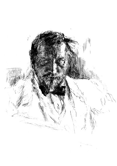 Självporträtt, 1898. av Valentin Aleksandrovich Serov