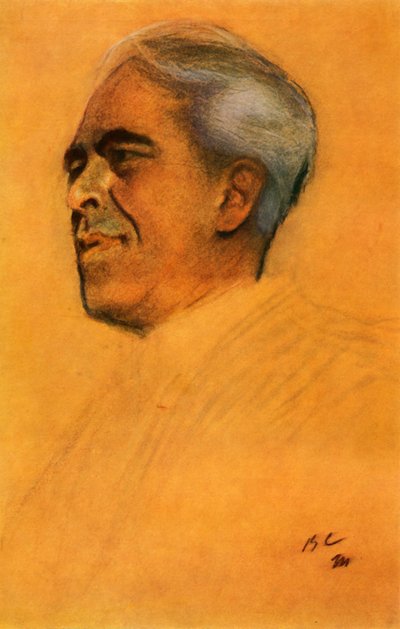 "Porträtt av skådespelaren Konstantin Sergeyevich Stanislavsky", 1911, 1965. av Valentin Serov
