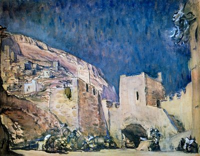 Scenografi för operan Judith av Alexander Serov, 1907 av Valentin Serov