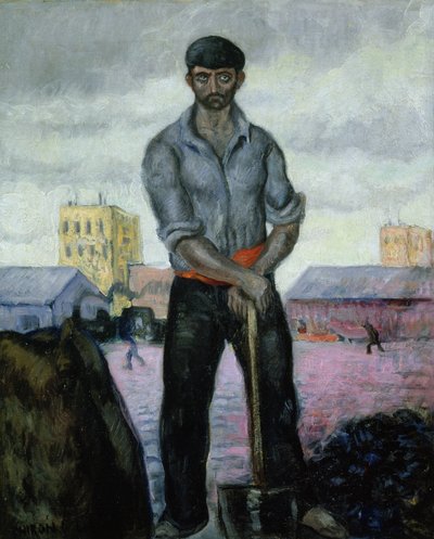 Kolgruvarbetare i hamnen av Valentín Thibon de Libian