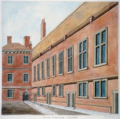 Sion College, City of London, 1806 av Valentine Davis