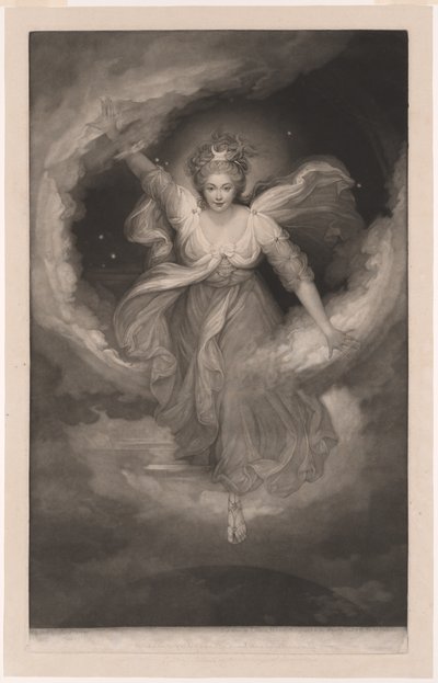Georgiana hertiginna av Devonshire, porträtt som Cynthia ur Spenders "The Faerie Queen av Valentine Green
