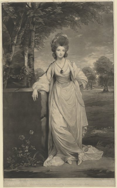 Lady Elizabeth Compton av Valentine Green after Sir Joshua Reynolds
